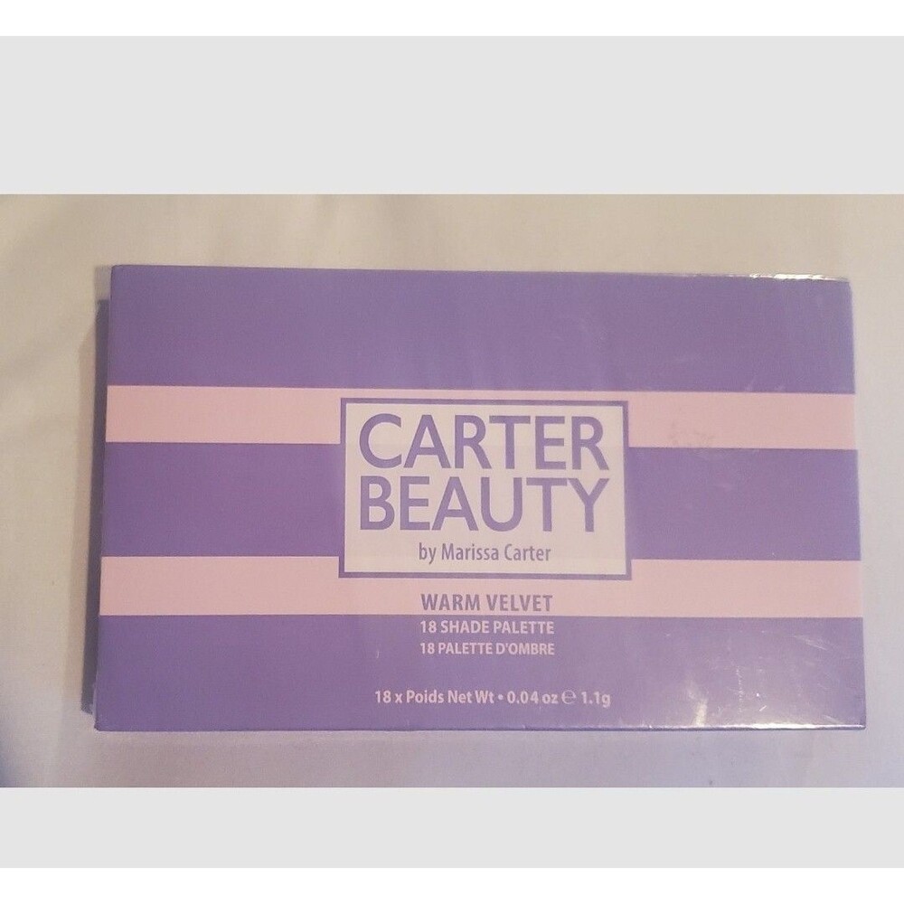 Carter Beauty 18 Shade Eyeshadow Palette Long Lasting Warm Velvet By Marissa